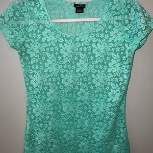 Rue21 Women’s Medium Blue Floral T-Shirt